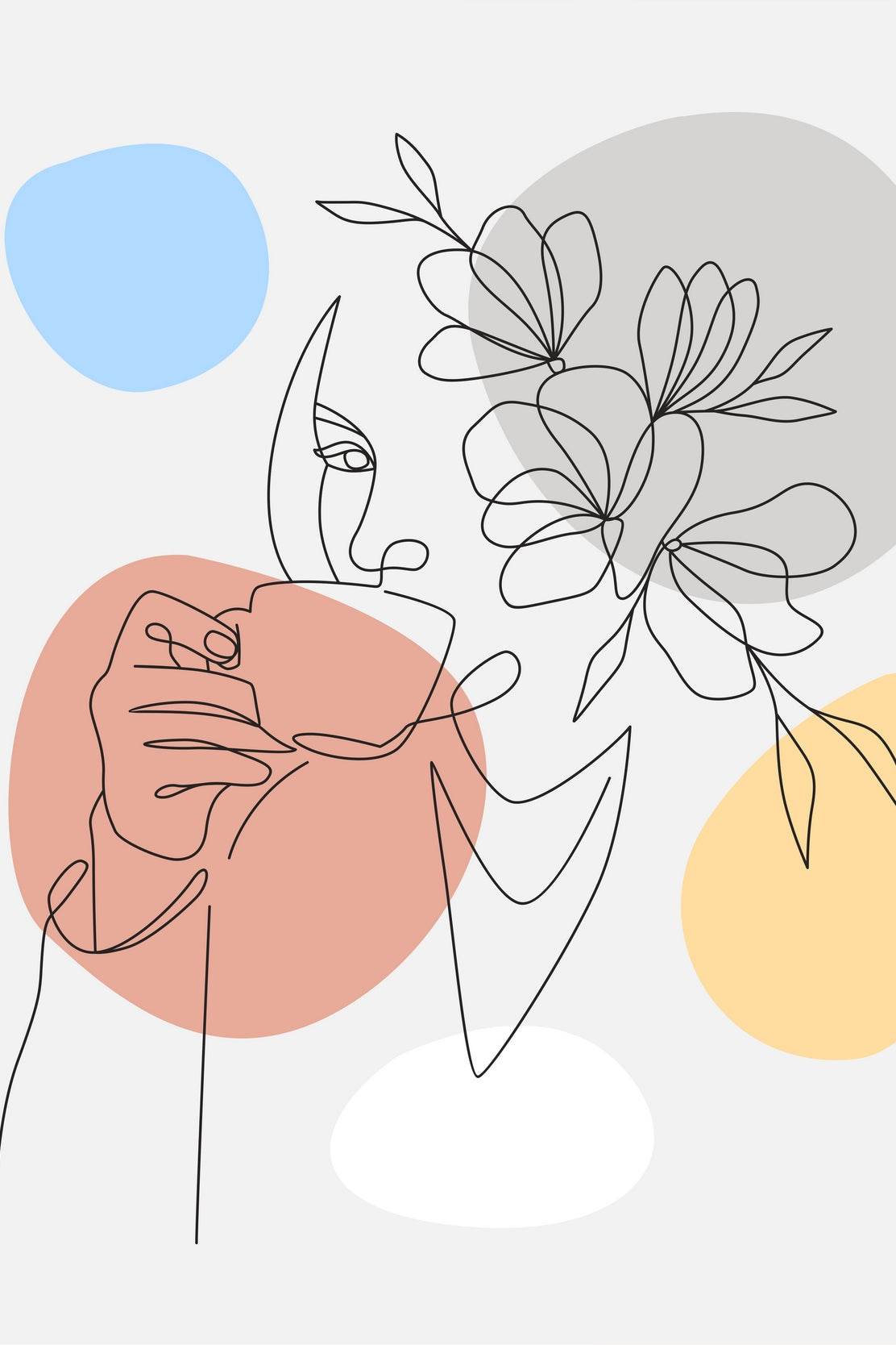 Beautiful Woman Drinking Wall Art - beink online art store