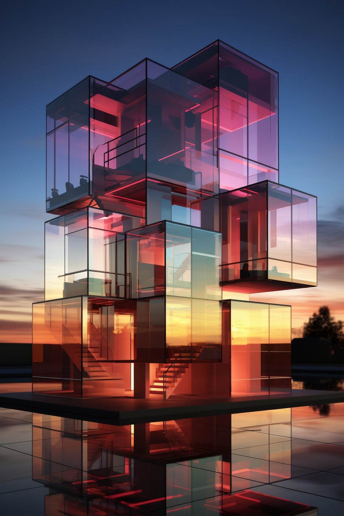 Bauhaus Architecture Wall Art - beink online art store