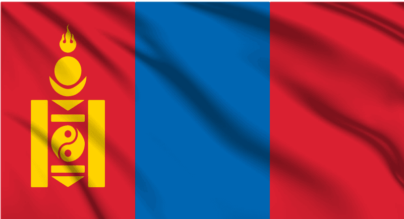 Mongolia National Flag Wall Art - beink online art store