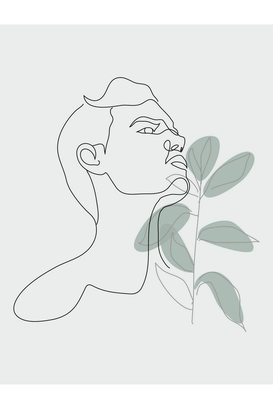 Man With a Flower in His Hand Wall Art - beink online art store