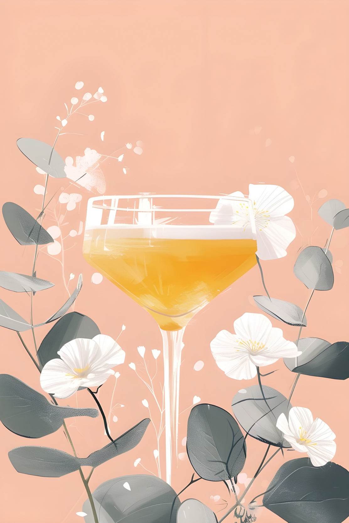 Glass of Orange Juice Wall Art - beink online art store