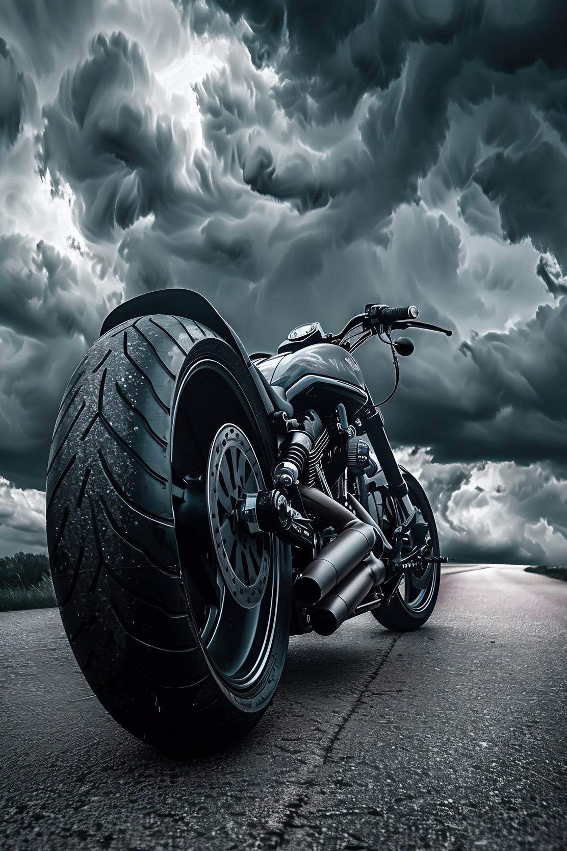 Modern Motorcycle Wall Art - beink online art store