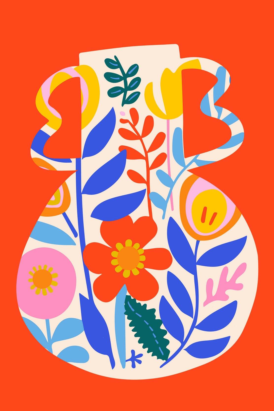 Painting a Jar With a Design Wall Art - beink online art store