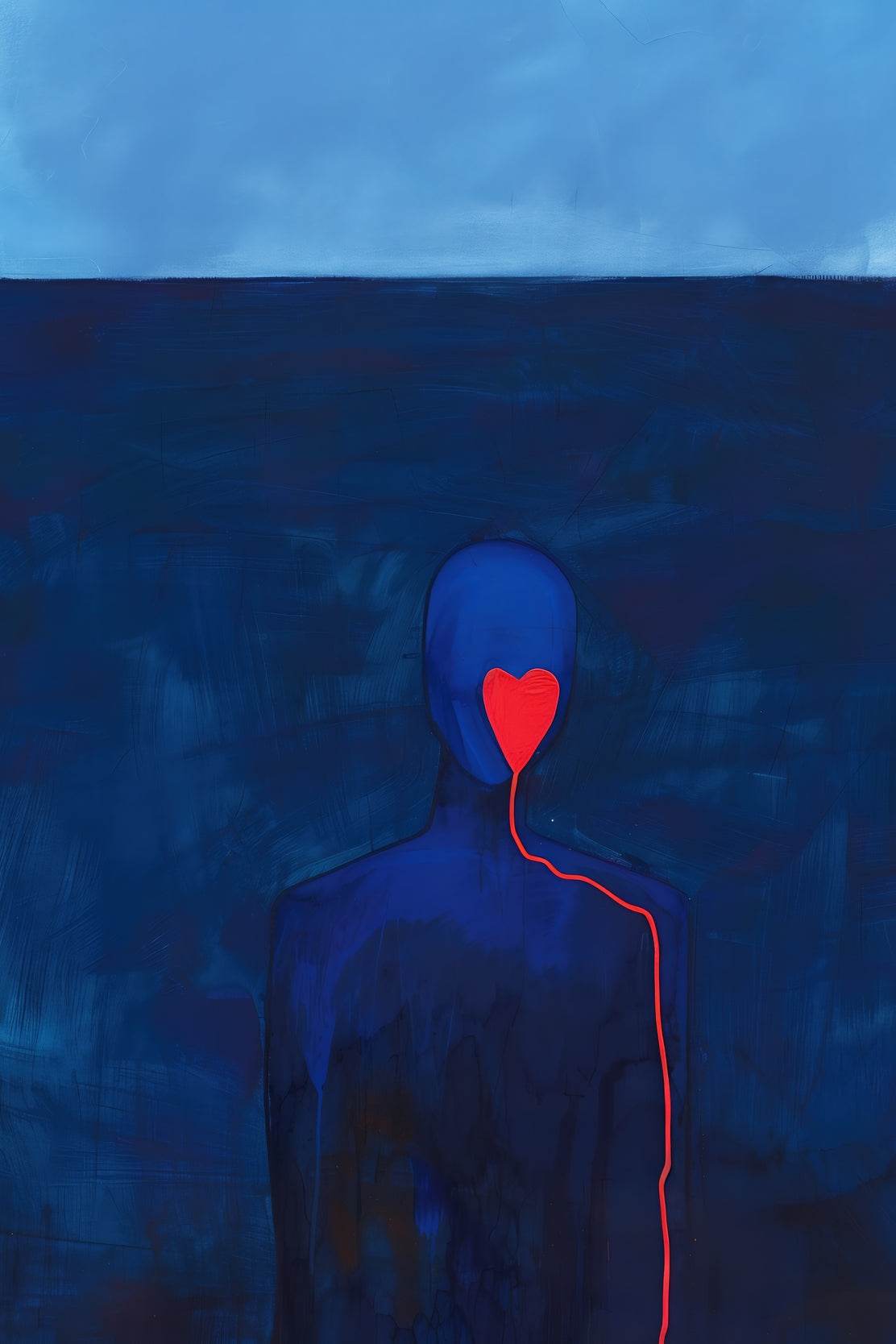 Painting Of A Broken Heart Of A Lover Wall Art - beink online art store