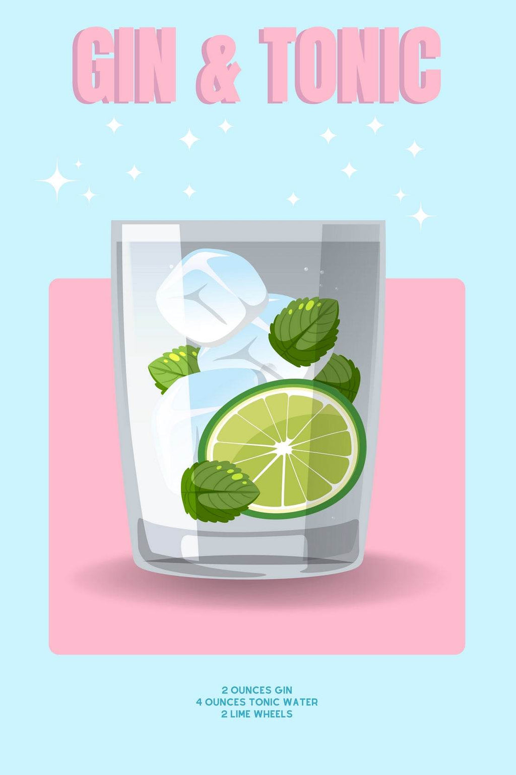 Gin Tonic Wall Art - beink online art store