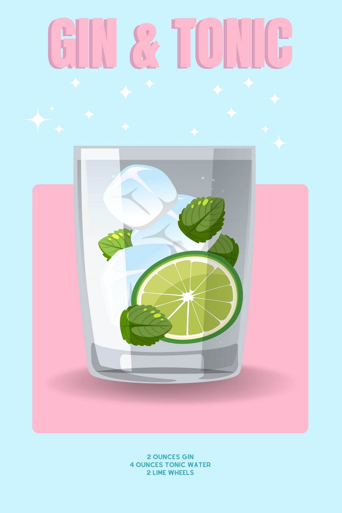 Gin Tonic Wall Art - beink online art store
