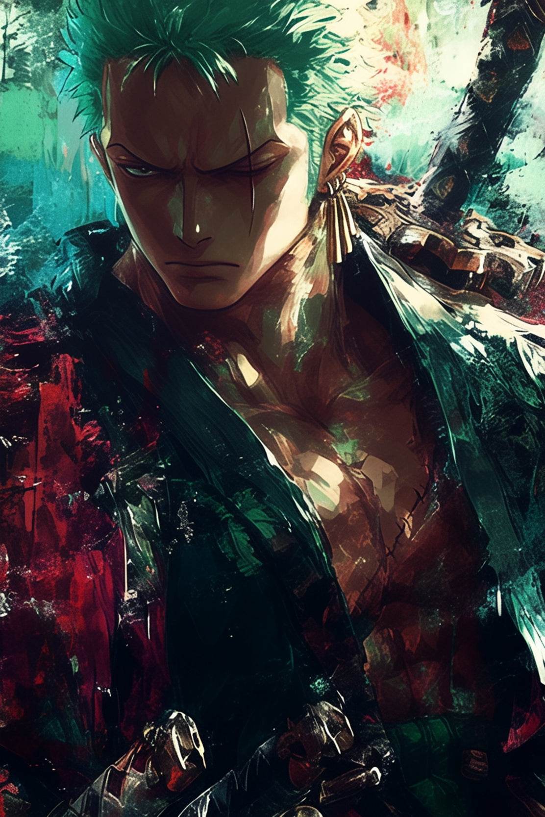 Zoro Character Digital Art - beink online art store