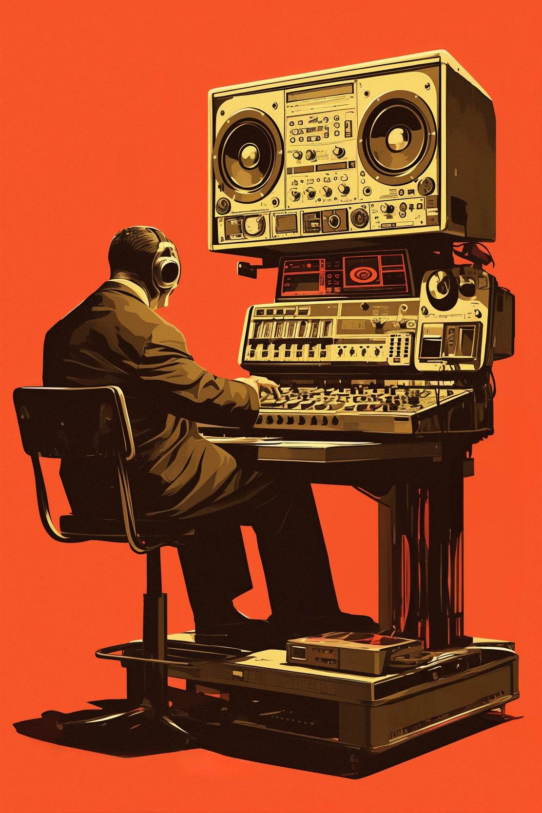 Radio Technology Integration System Wall Art - beink online art store