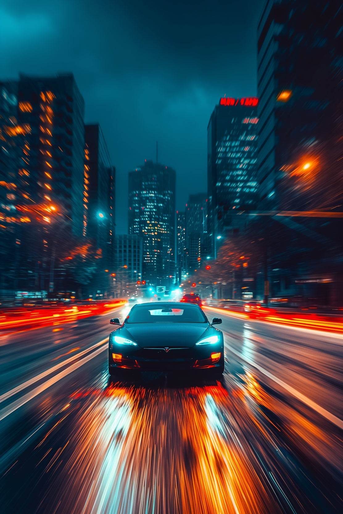 Tesla Model S Wall Art - beink online art store