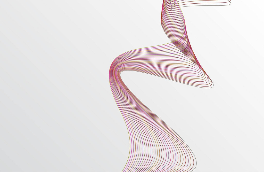 Light Background Technology Waves Lines Abstract Wall Art - beink online art store