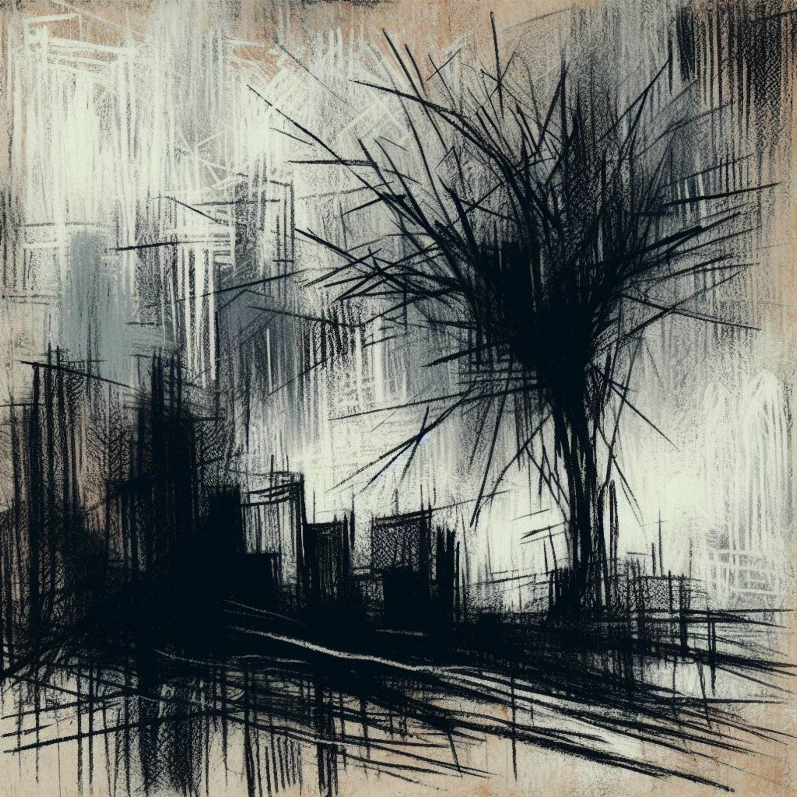 Creative Road Side Visualization Abstract Wall Art - beink online art store