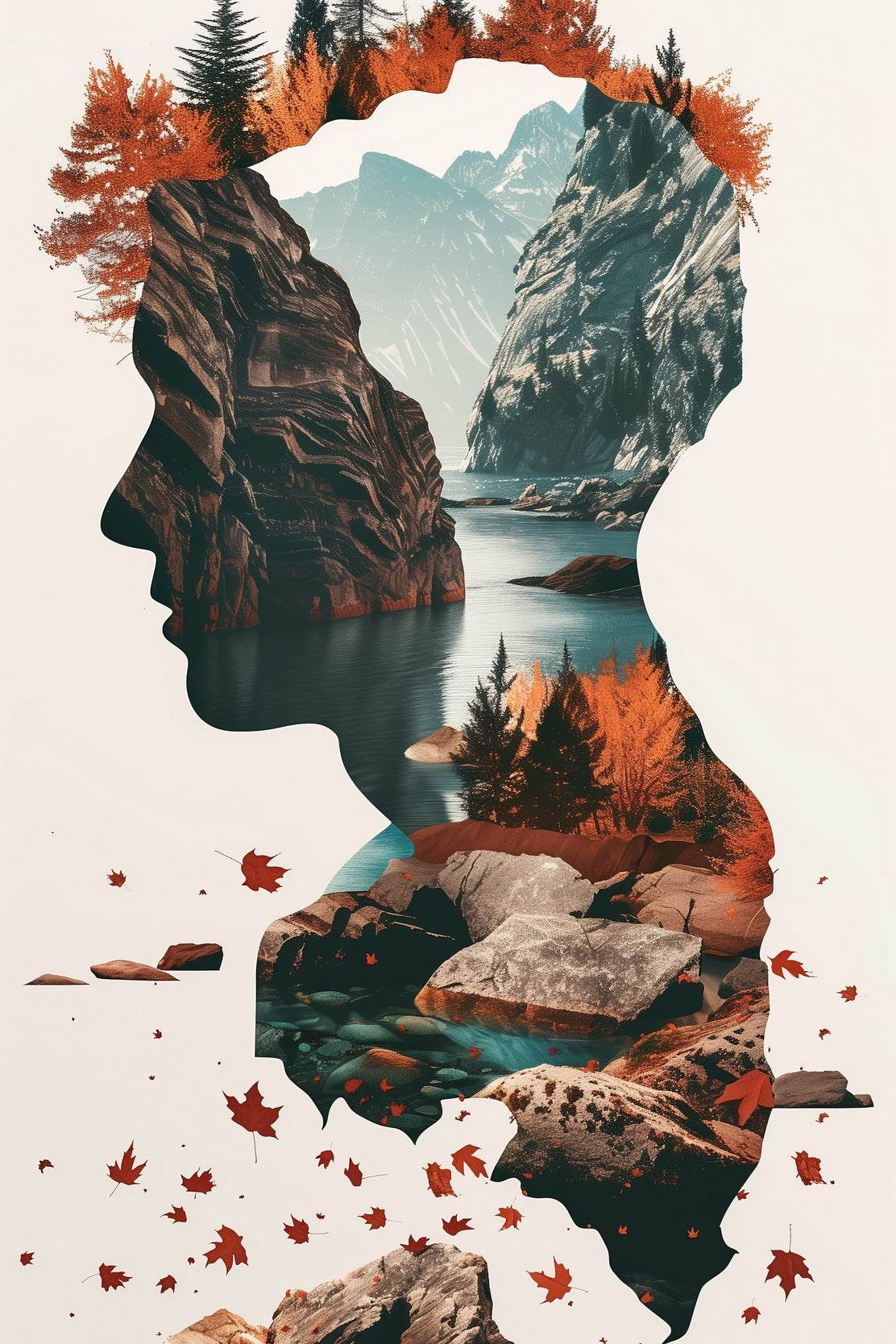 Mountainscape Mind Digital Art - beink online art store