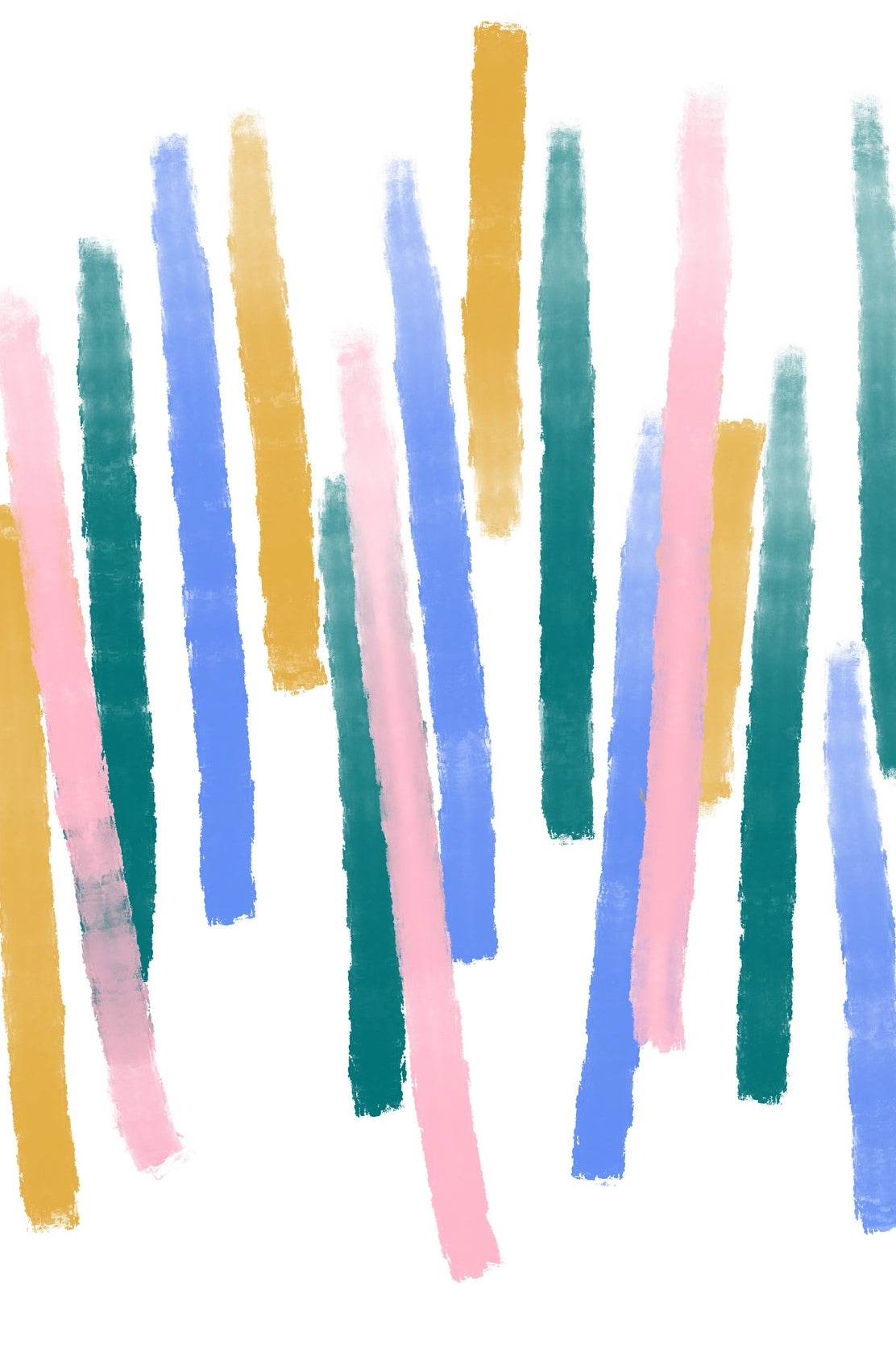 Colored Cylindrical Lines Wall Art - beink online art store