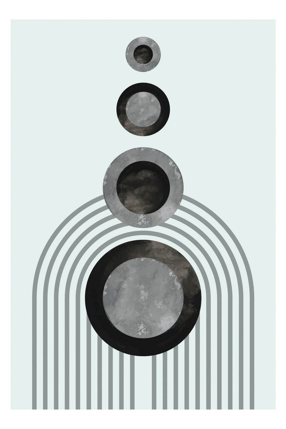 Geometric Circle Abstract Wall Art - beink online art store