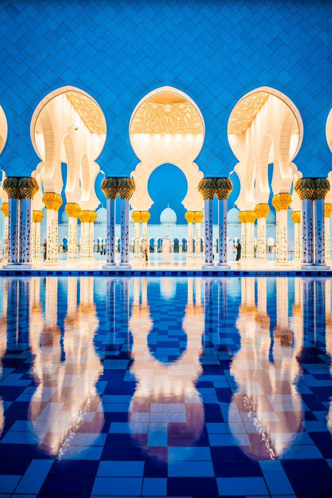 Blue Reflections in the Mosque Wall Art - beink online art store