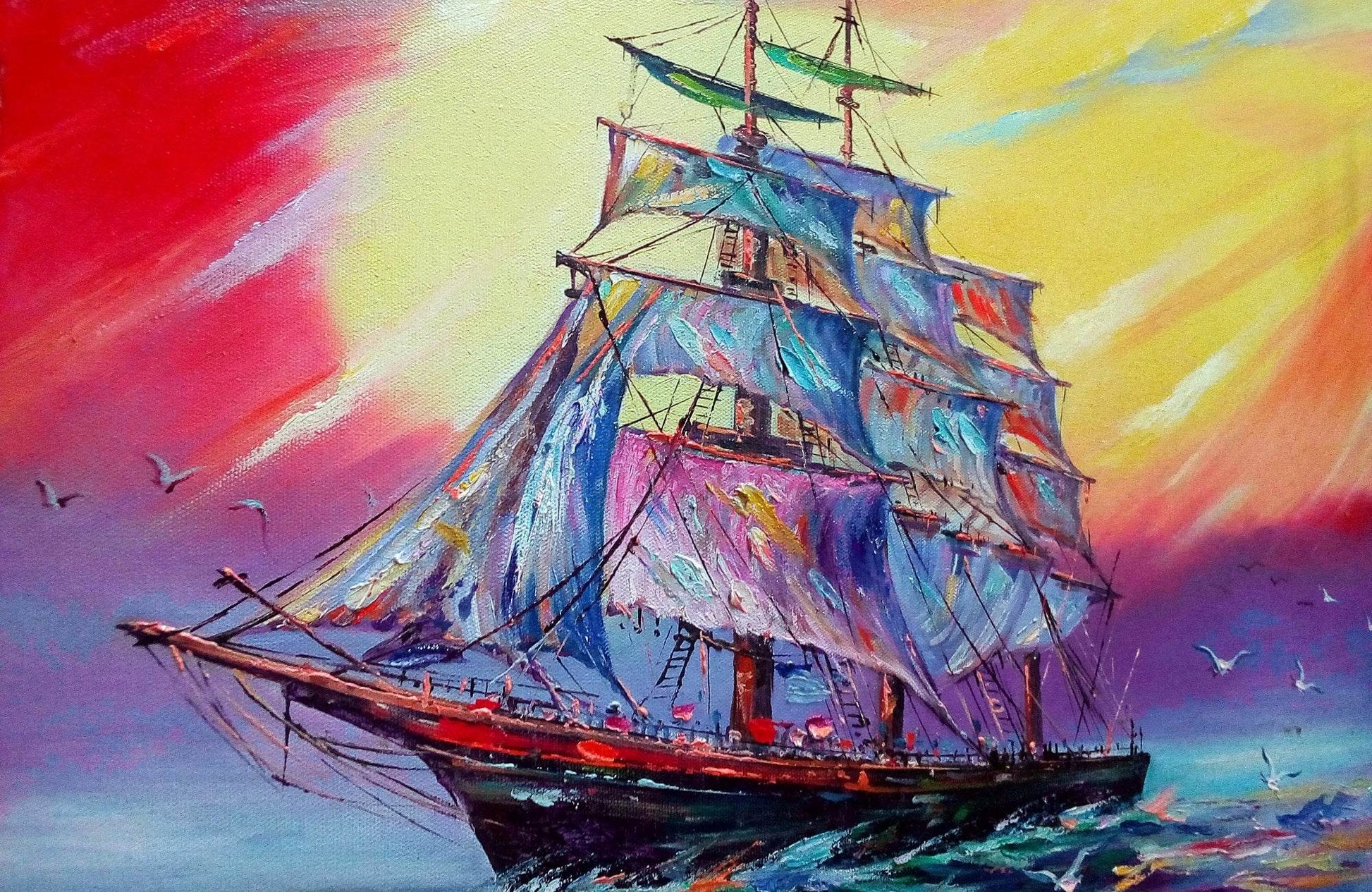Medieval Battleship Wall Art - beink online art store