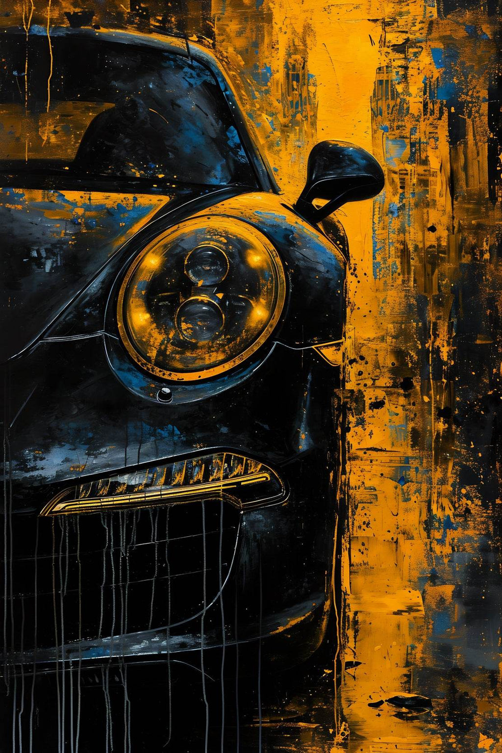 Porsche 911 Turbo GT Canvas Wall Art - beink online art store