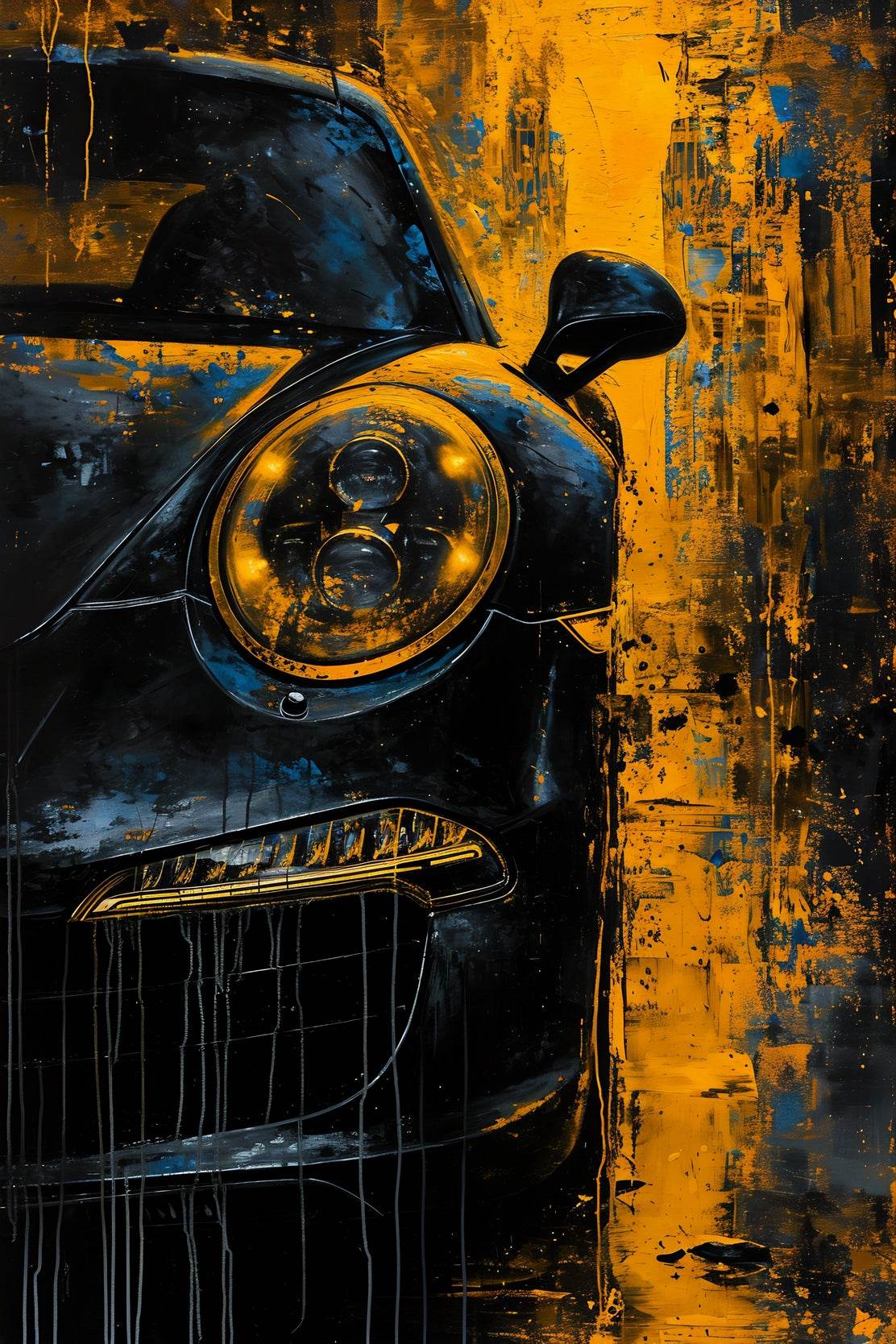 Porsche 911 Turbo GT Canvas Wall Art - beink online art store