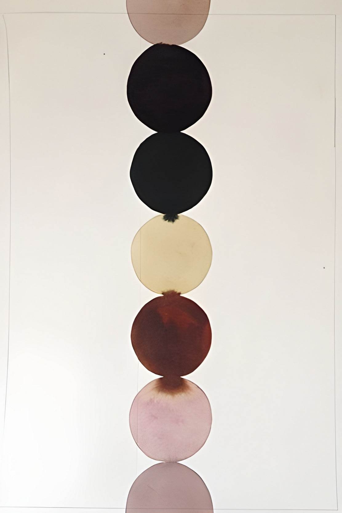 Multicolor Vertical Circles Modern Wall Art - beink online art store