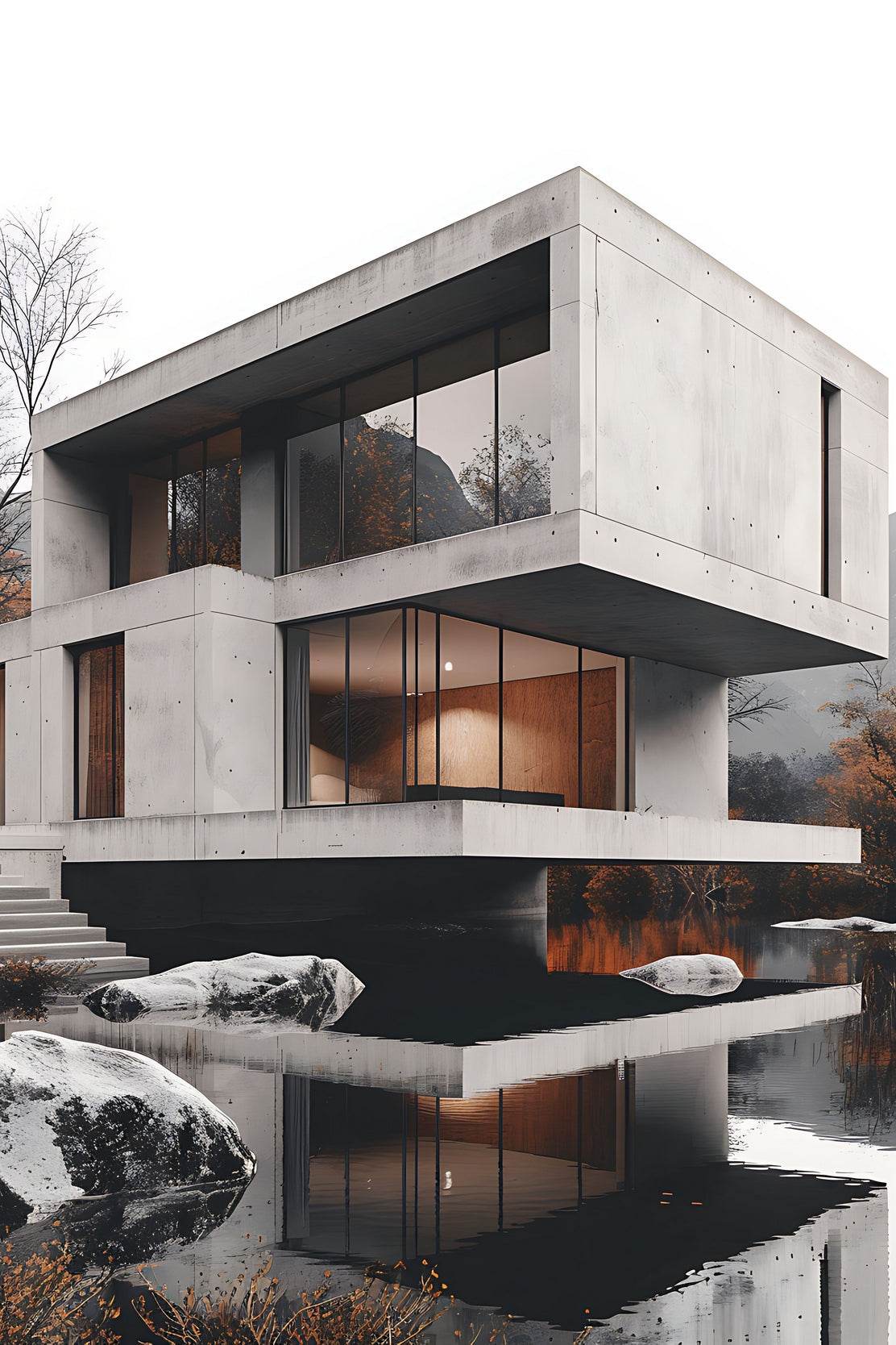 Luxury Terraced House Wall Art - beink online art store