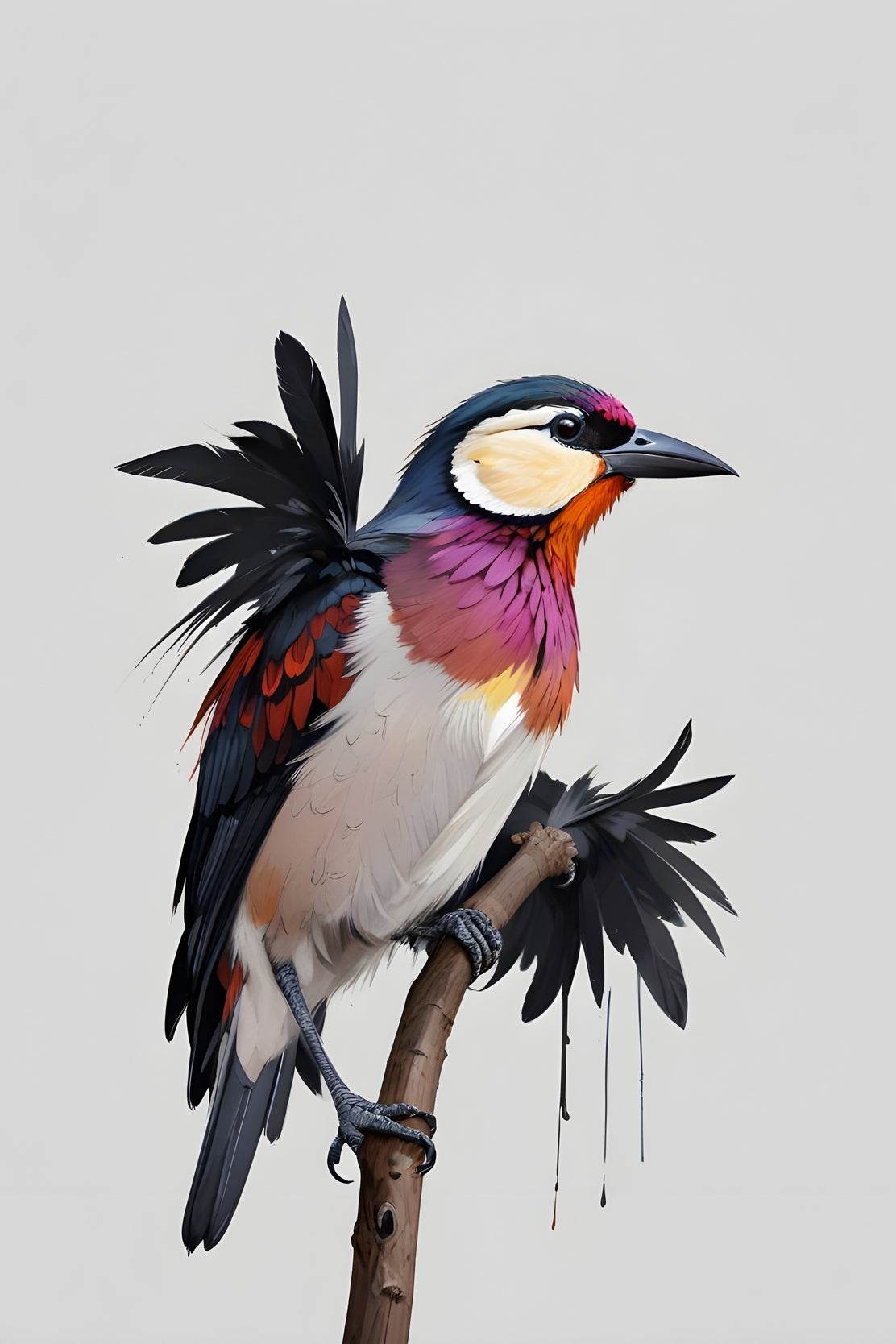 Colorful Bird Wall Art - beink online art store