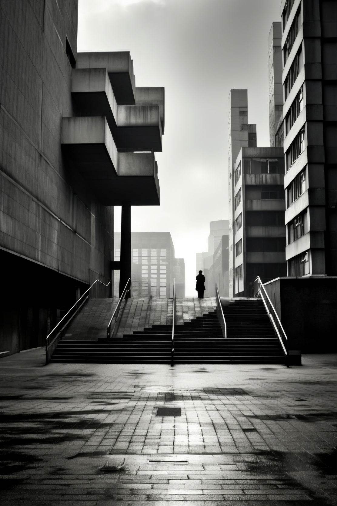 Black White Architectural Wall Art - beink online art store