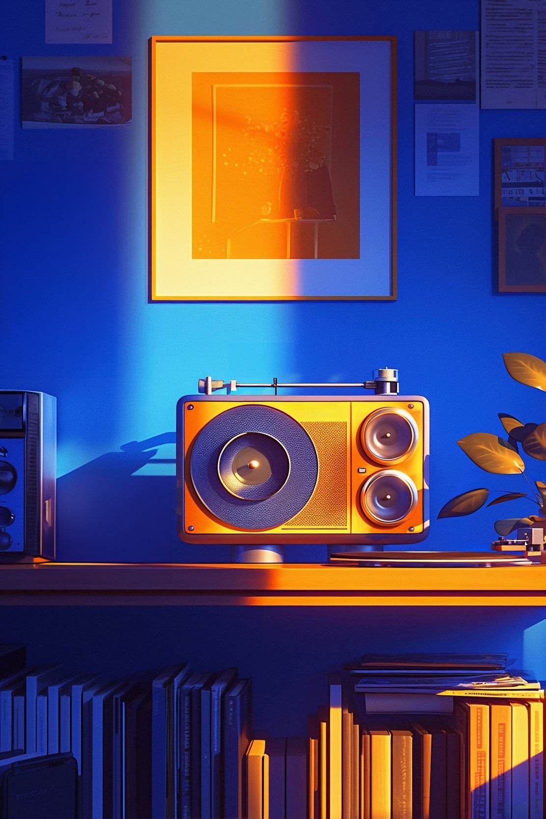 A Wiew Old Tape Recorder Wall Art - beink online art store