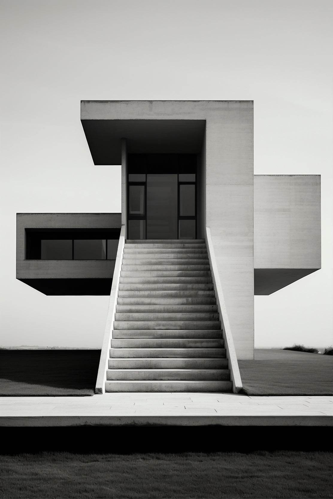 House Black And White Wall Art - beink online art store