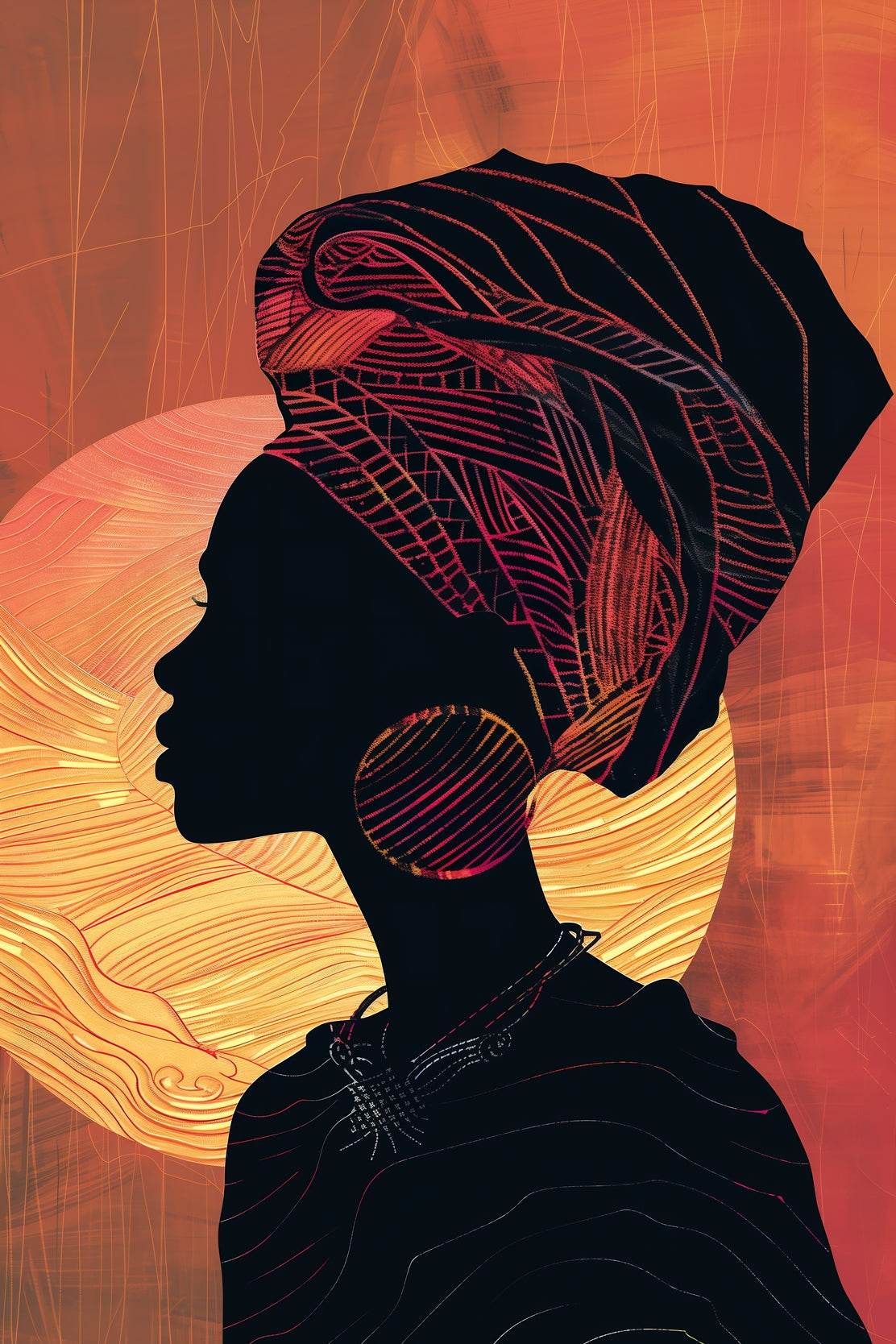 Black Woman Wall Art - beink online art store