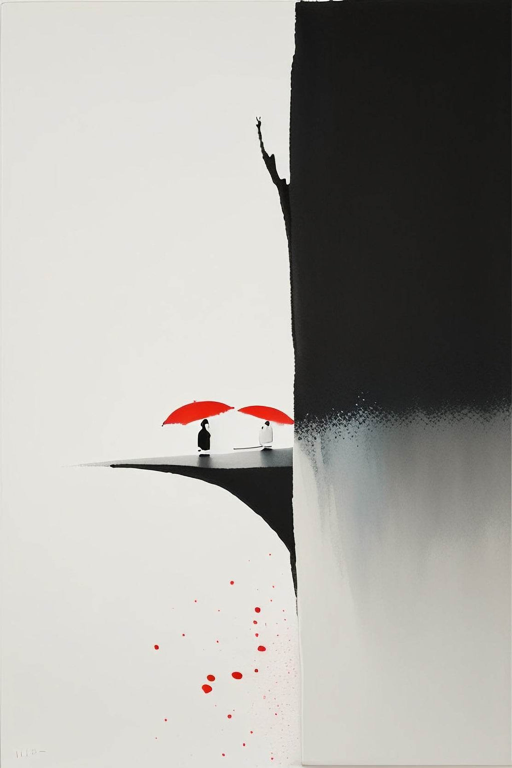 Creative Umbrella Painting Abstract Wall Art - beink online art store