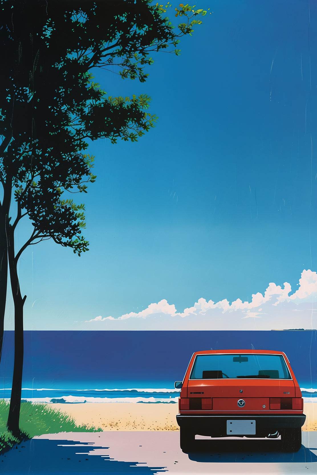 Old Car Wall Art - beink online art store