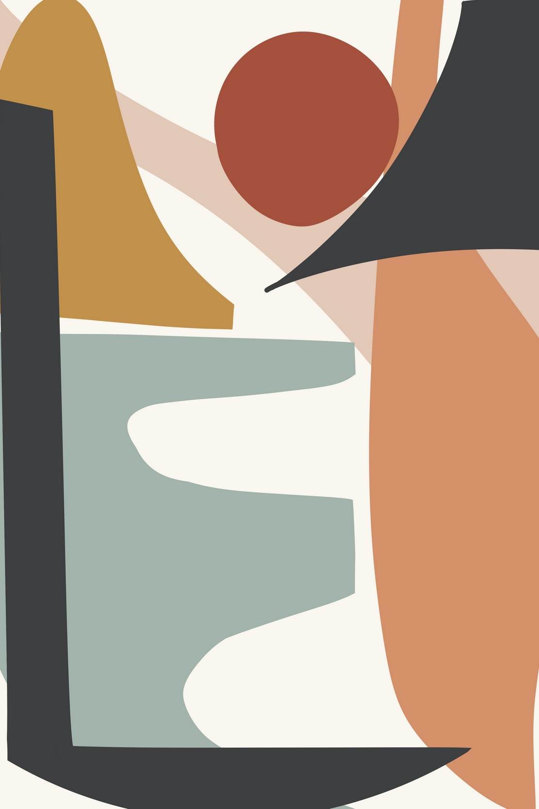 Abstract Composition Geometric Forms ArtWork - beink online art store