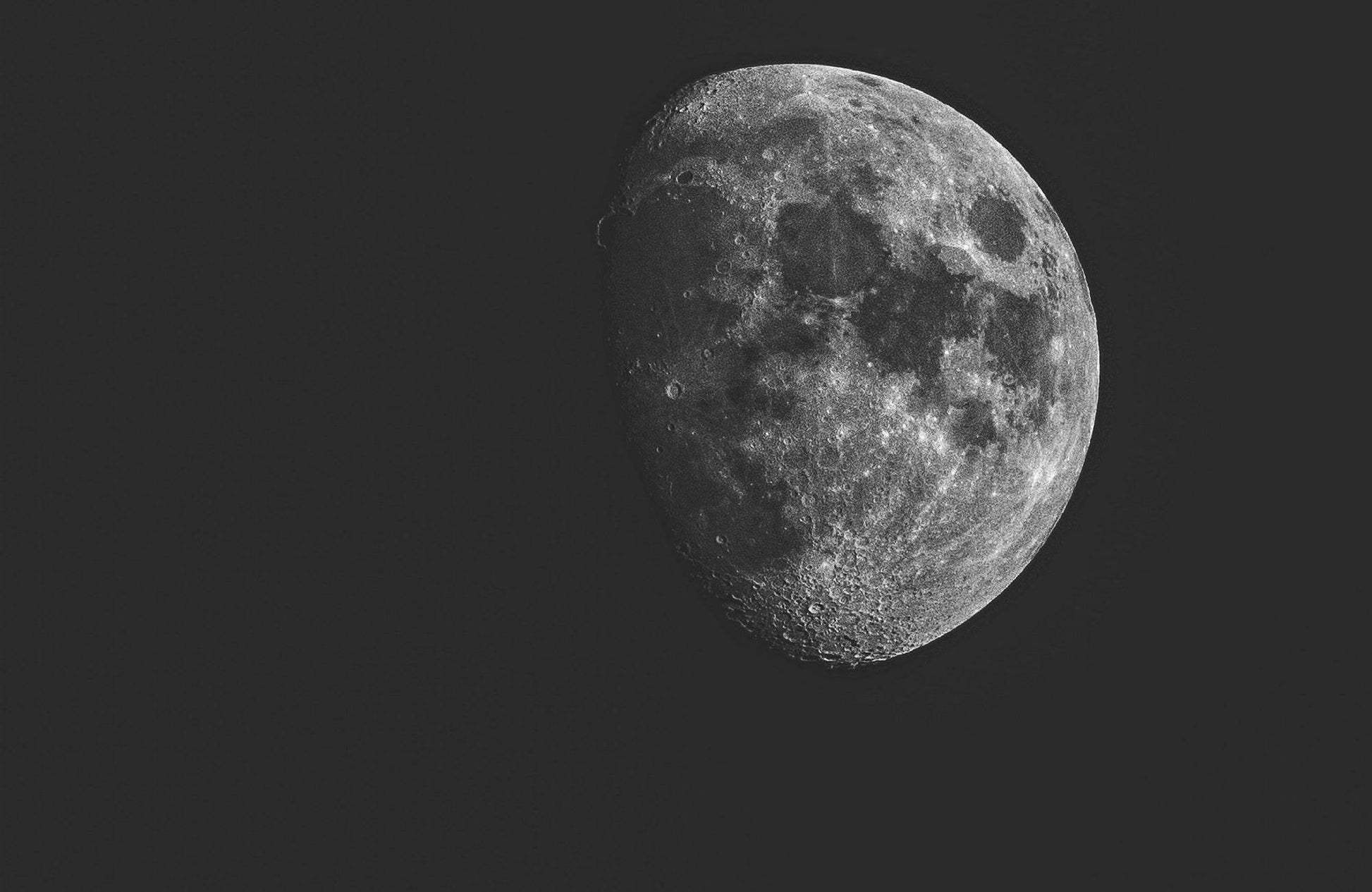 Full Moon Black & White Wall Art - beink online art store
