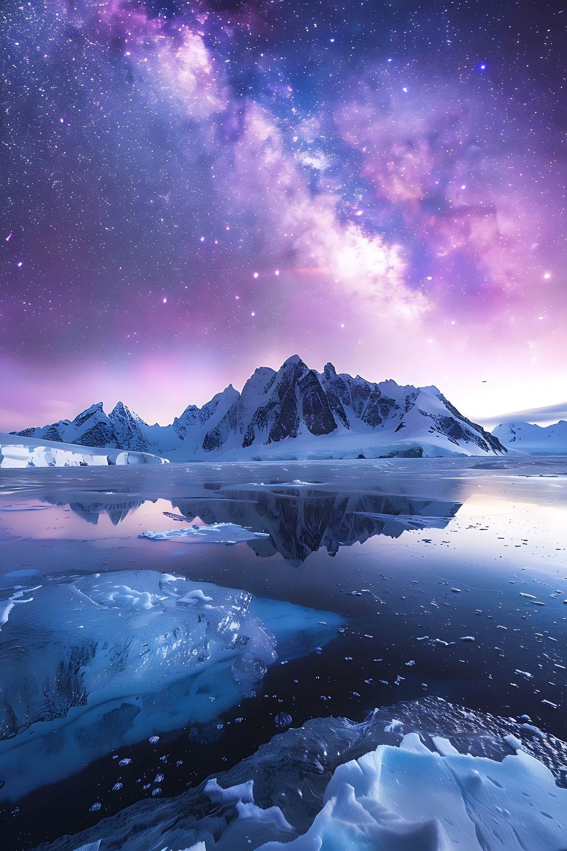 Milky Way Over Arctic Landscape Wall Art - beink online art store