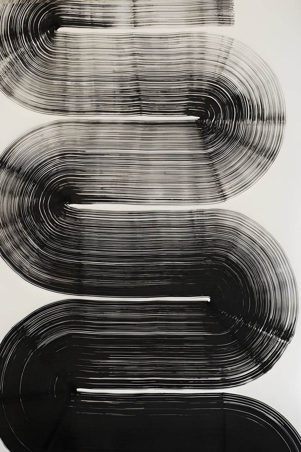 Black and White Pattern Modern Wall Art - beink online art store