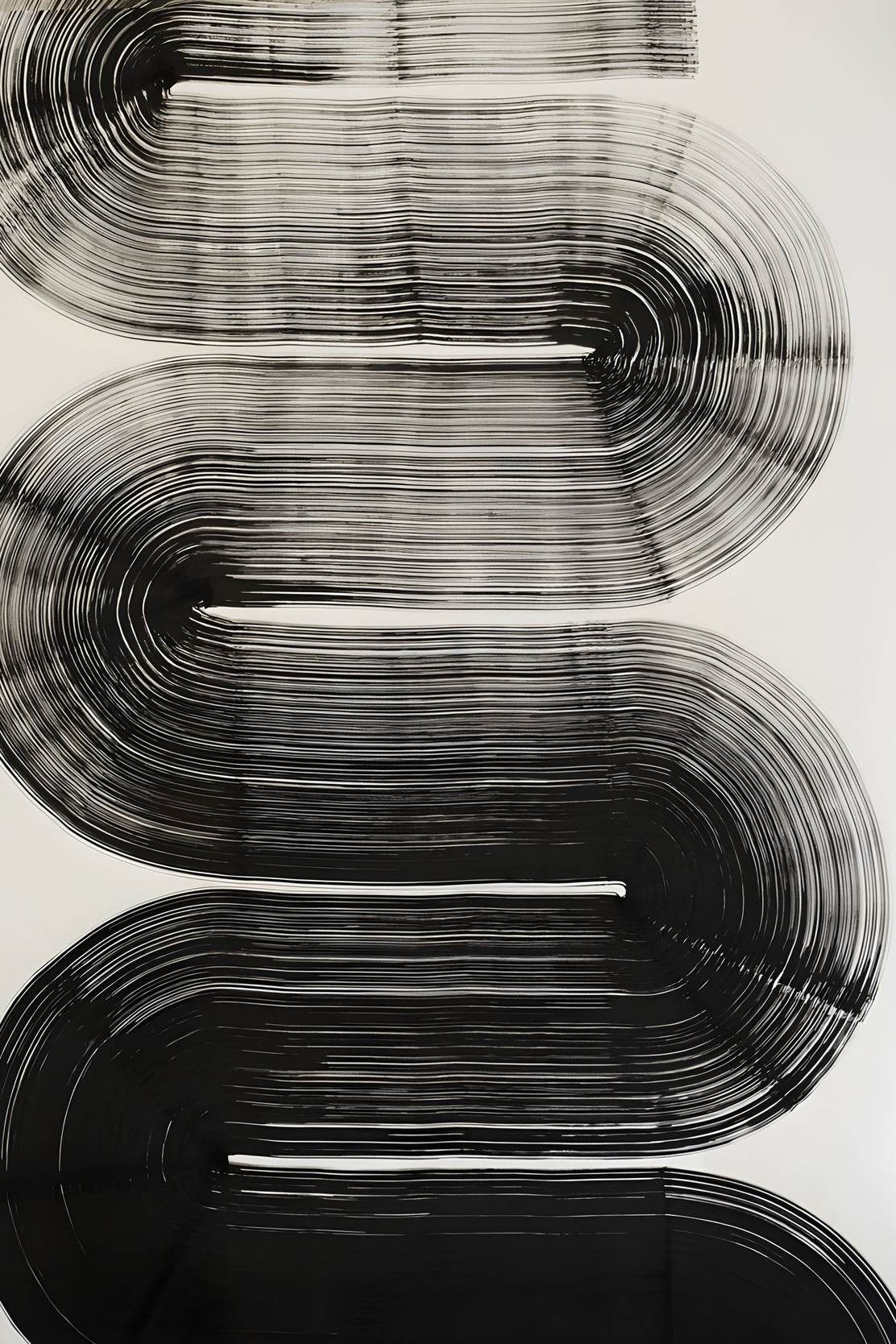 Black and White Pattern Modern Wall Art - beink online art store