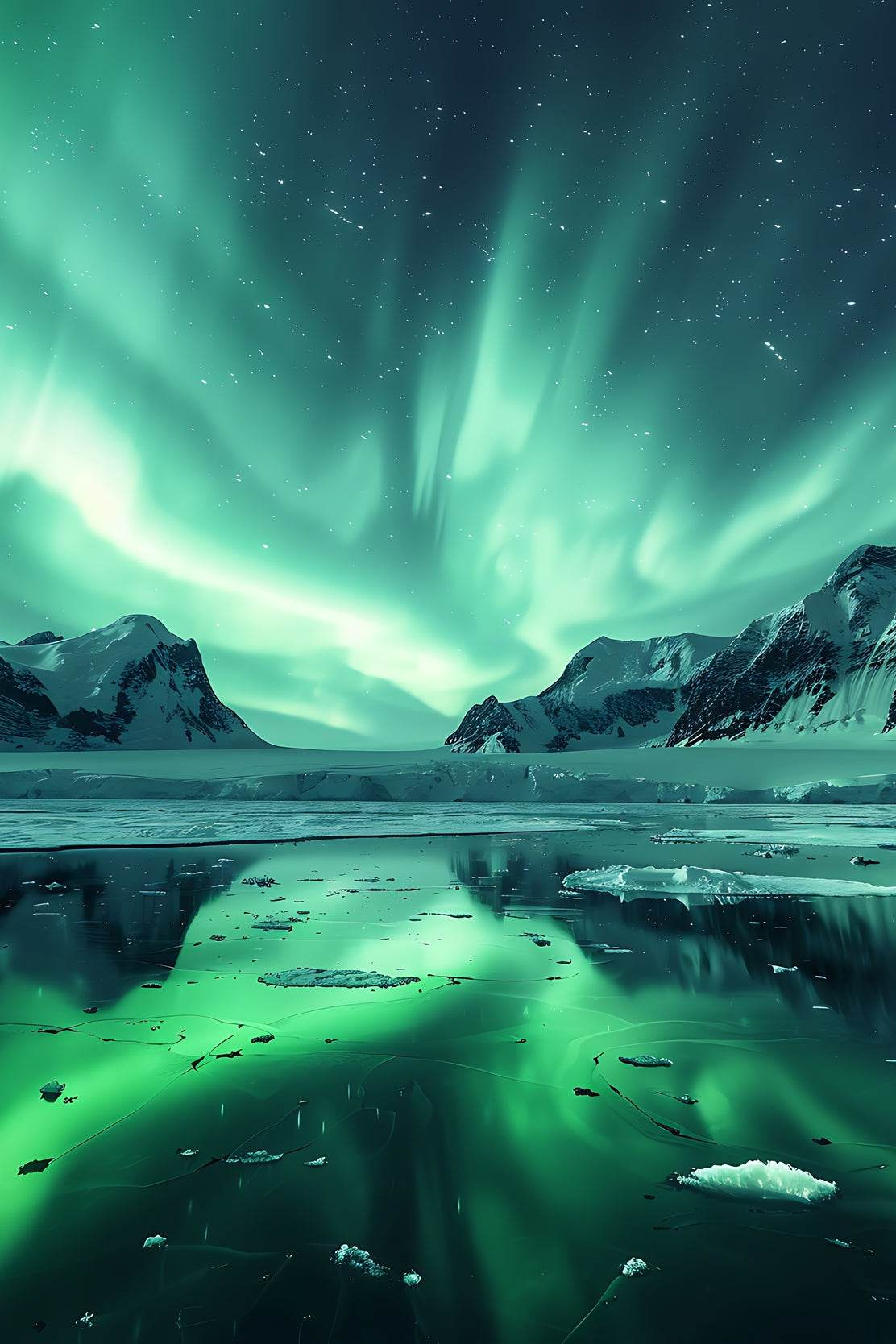Master Flame Northern Lights Aesthetic Wall Art - beink online art store