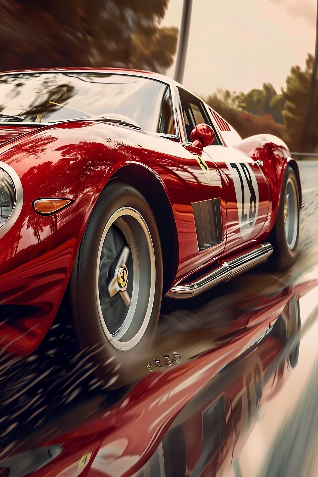 Porsche GTR Classic Sports Wall Art - beink online art store