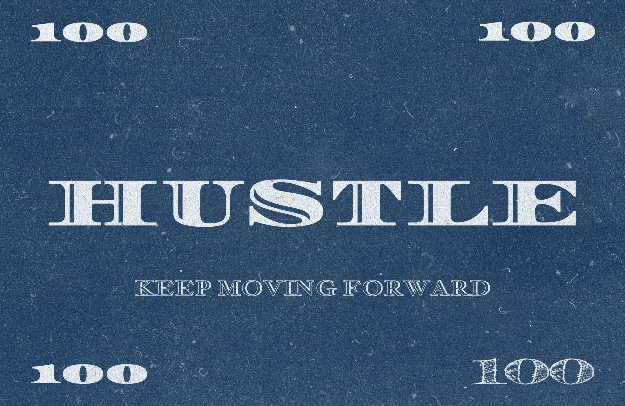 Hustle Motivational Wall Art - beink online art store