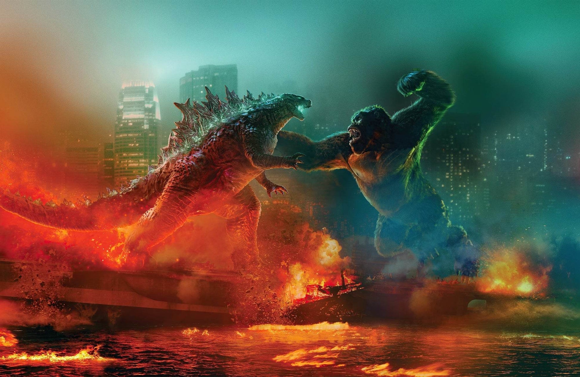 Clash of Titans Godzilla vs King Kong Wall Art - beink online art store