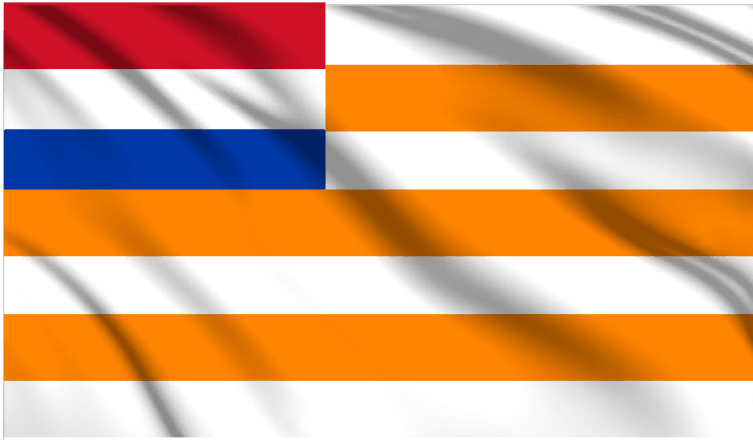 The Orange Free State Flag Wall Art - beink online art store