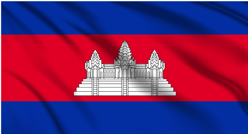 Cambodia National Flag Wall Art - beink online art store