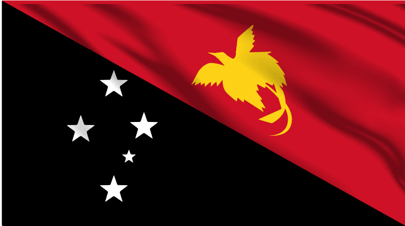 Papua New Guinea National Flag Wall Art - beink online art store