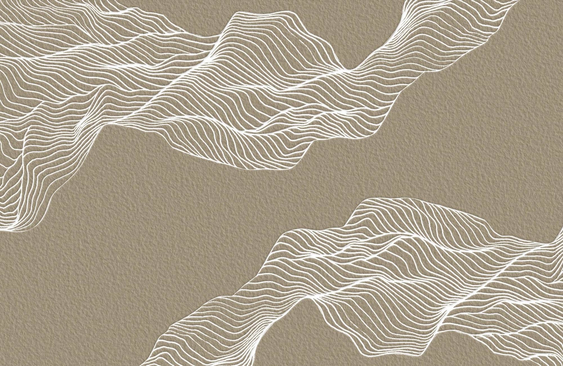 Wavy Vector Drawing Abstract Wall Art - beink online art store