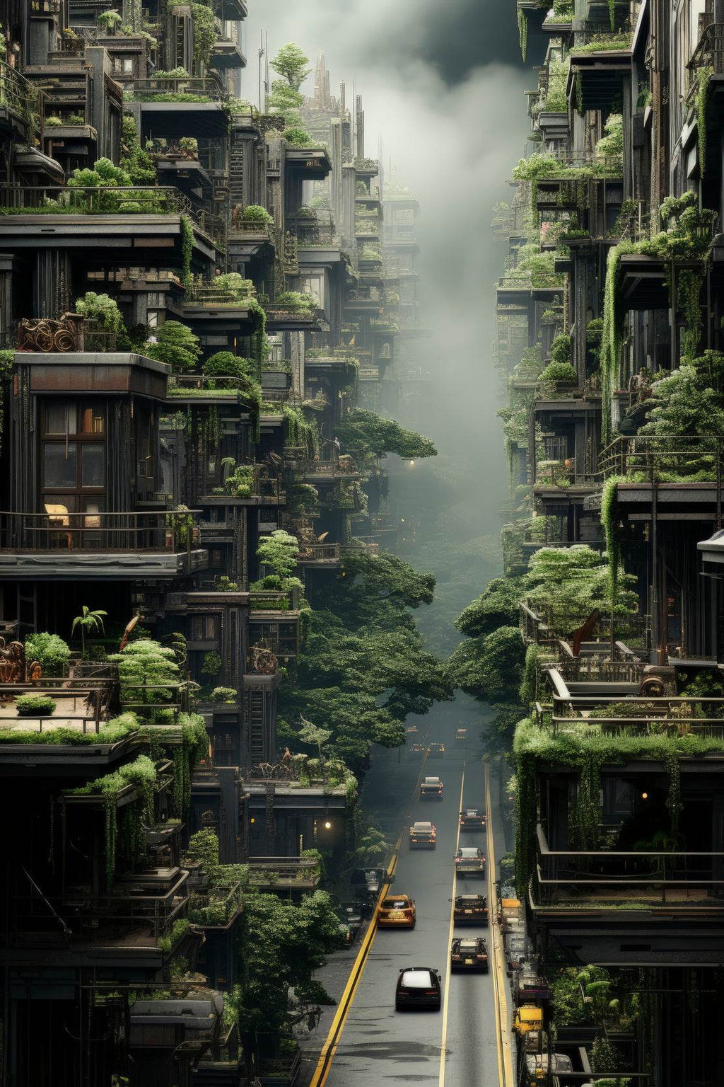 Vegetation Of The City Wall Art - beink online art store