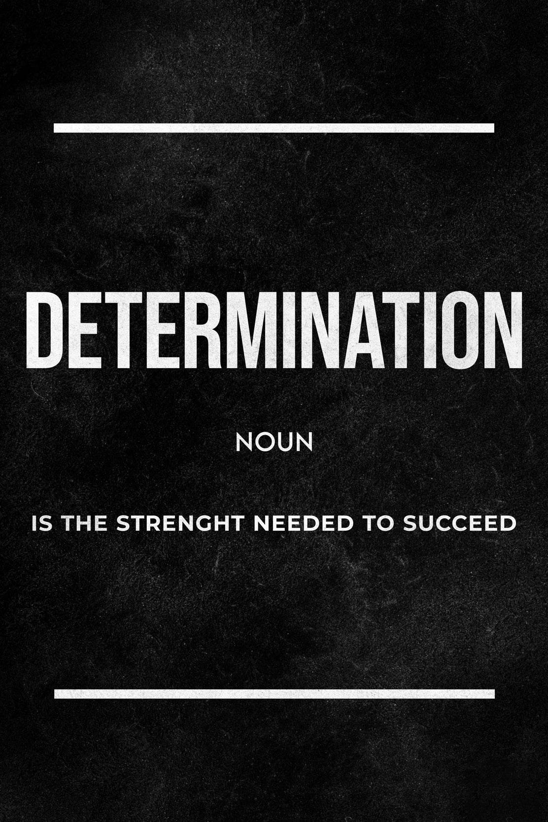 Determination Definition Wall Art - beink online art store