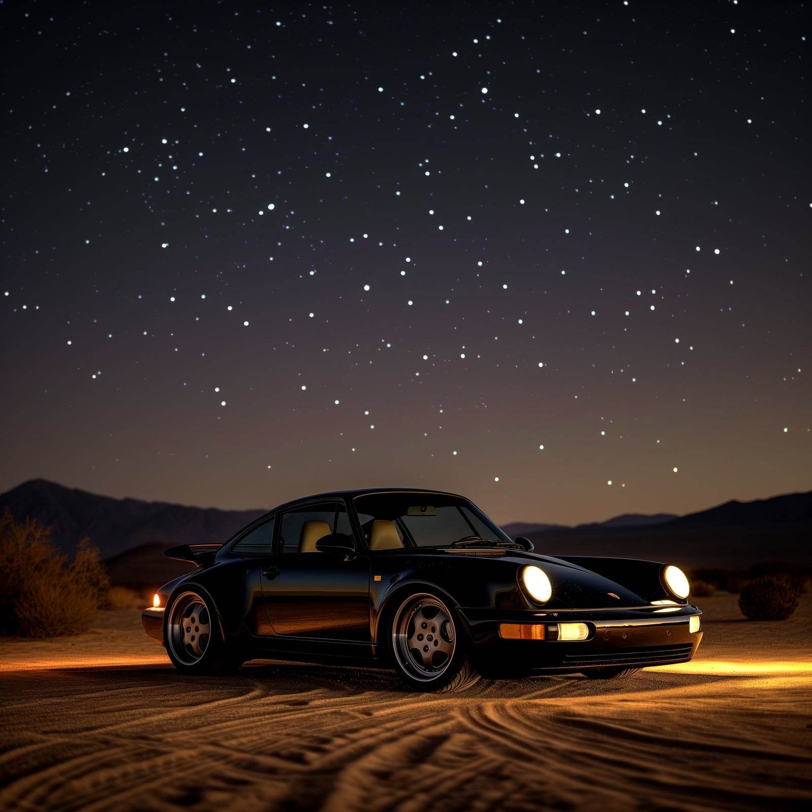 Porsche RS Ever Black Wall Art - beink online art store