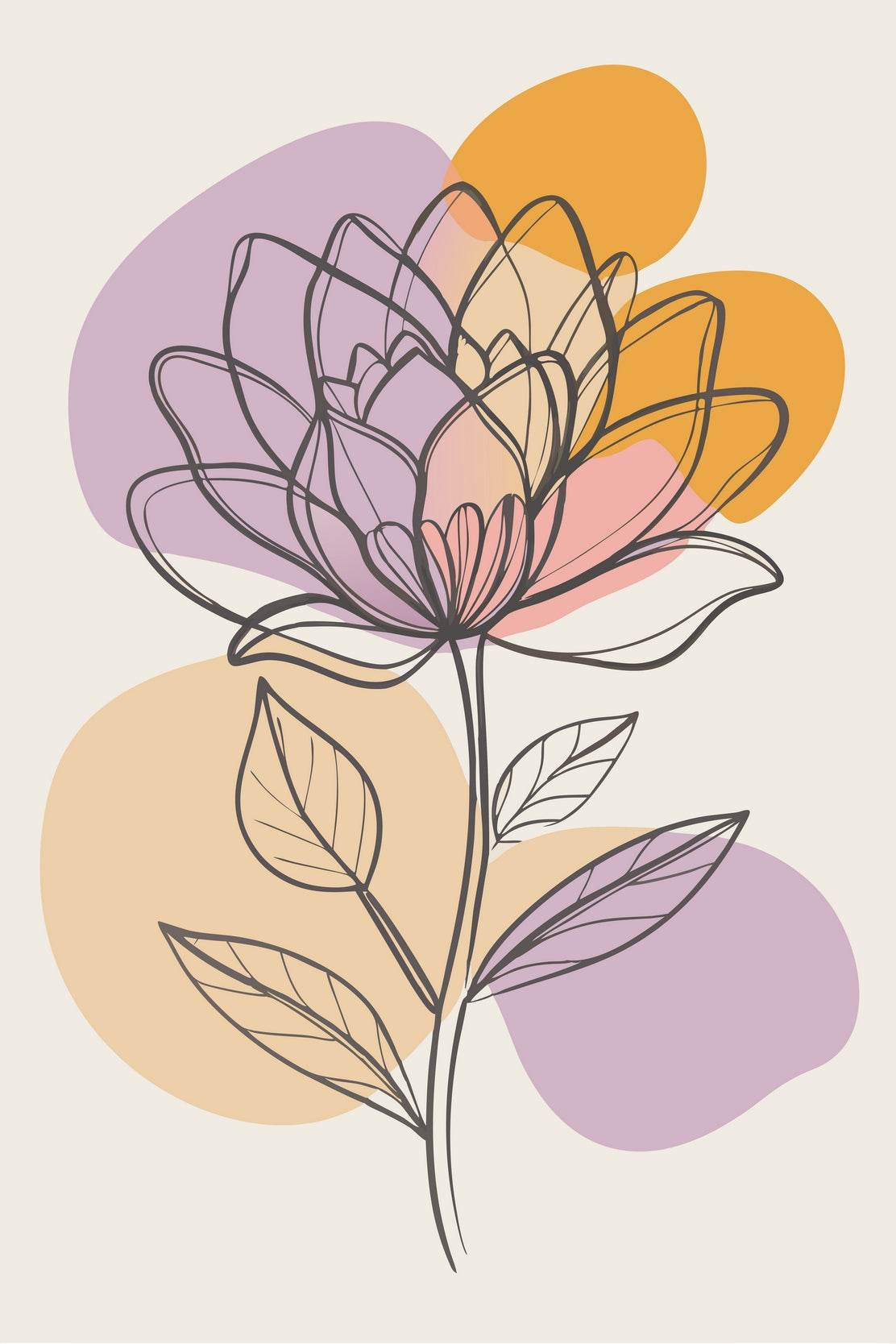 Jasmine Flower Painting Wall Art - beink online art store