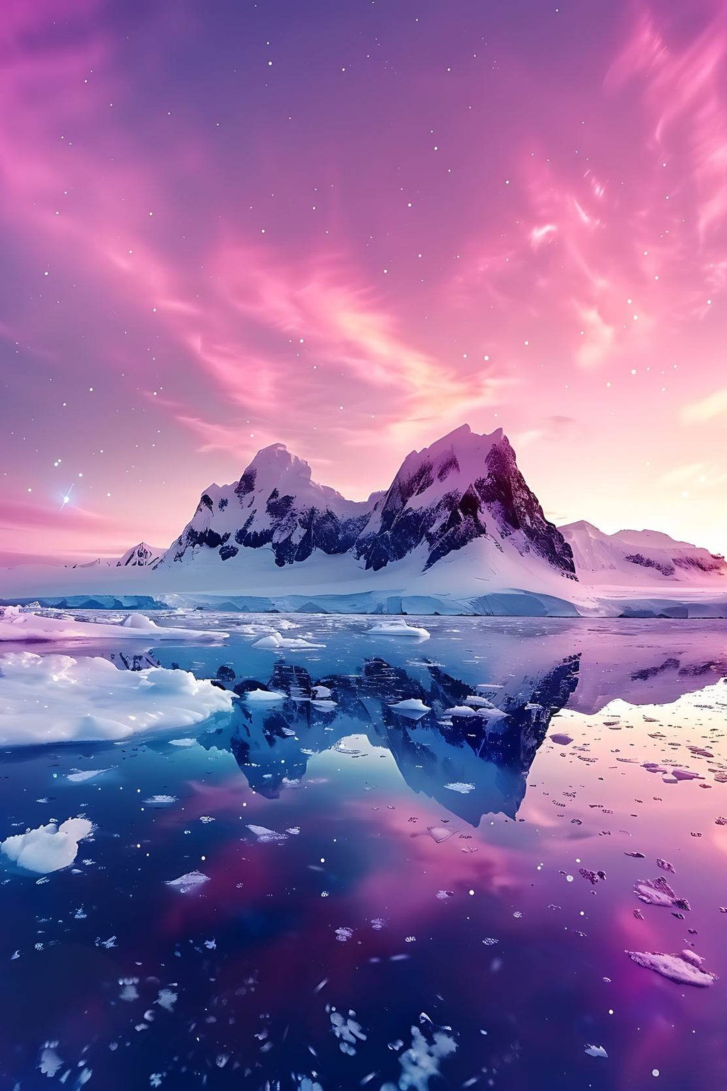 Polar Twilight Reflection Wall Art - beink online art store