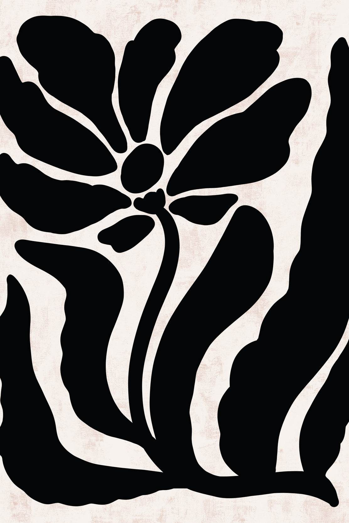 Black Flower ArtWork - beink online art store